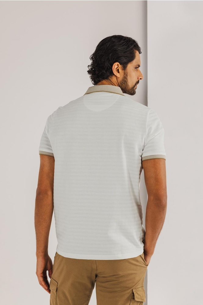 JERSEY POLO MET STRUCTUURPATROON 481 15901 1116